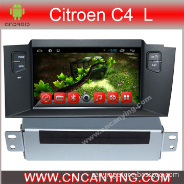 Car DVD Player for Pure Android 4.2.2 Car DVD Player with A9 CPU Capacitive Touch Screen GPS Bluetooth for Citroen C4 L (AD-7156)